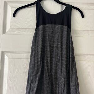 Lululemon Athletica Black and Gray Muscle Tee